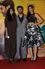 Sonam Kapoor, Fawad Khan, Rhea Kapoor at Khoobsurat music launch in Royalty on 5th Sept 2014